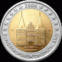 Duitsland 2 euro 2006 Schleswig-Holstein: Holstentor UNC